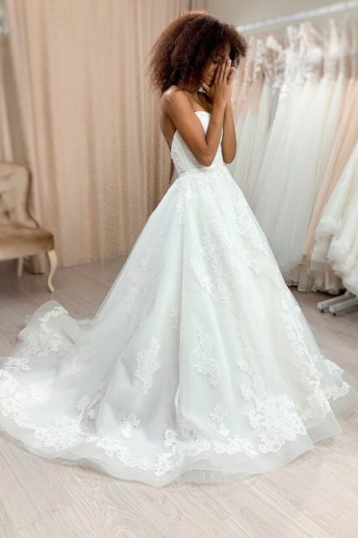 пышное свадебное платье фото