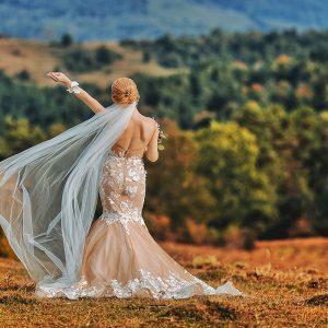 свадебные платья силуэт русалка