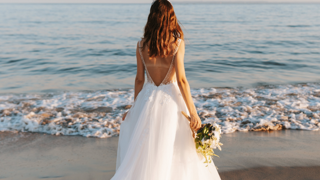 пляжное свадебное платье фото