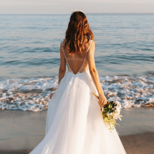 пляжное свадебное платье фото