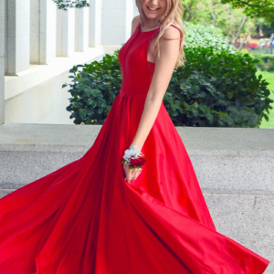червона вечірня сукня фото